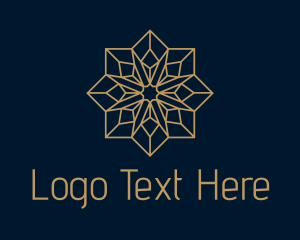 Gold Geometric Star  logo