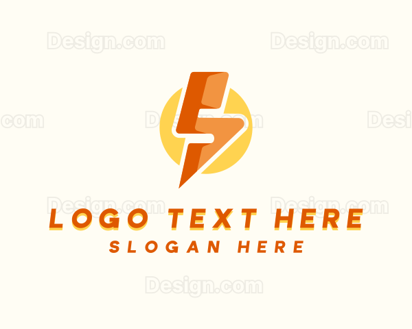 Lightning Bolt Letter S Logo