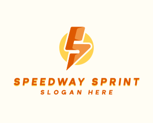 Lightning Bolt Letter S logo design