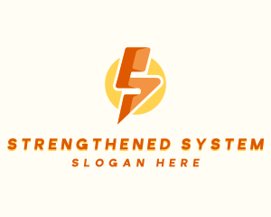 Lightning Bolt Letter S logo design