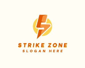 Lightning Bolt Letter S logo design