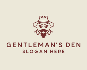 Fedora Hat Gentleman  logo design