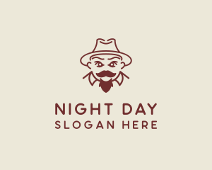 Fedora Hat Gentleman  logo design