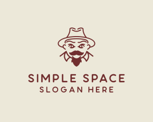 Fedora Hat Gentleman  logo design