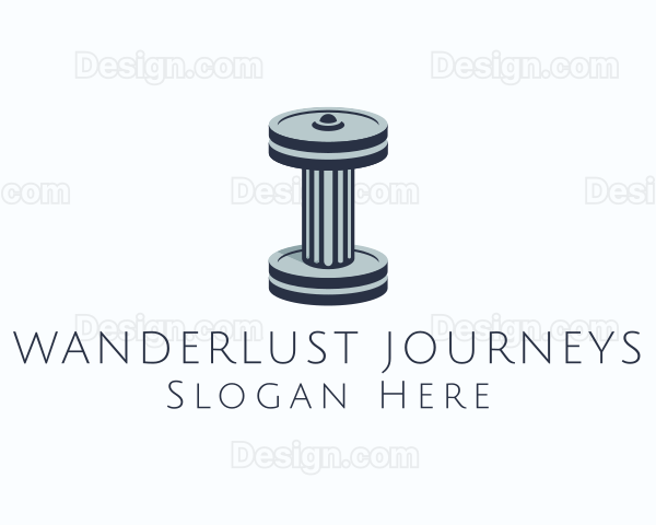 Ancient Dumbbell Column Logo