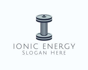 Ancient Dumbbell Column logo design