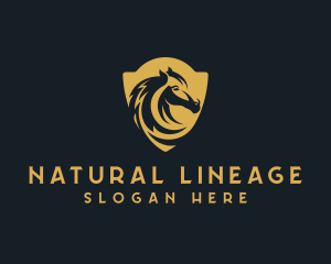 Stallion Shield Horse logo