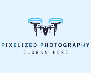 Quadrotor Drone Videography logo design