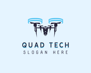 Quadrotor Drone Videography logo design