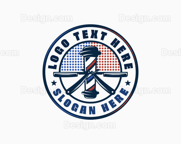 Barber Haircut Razor Logo