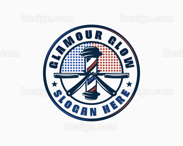 Barber Haircut Razor Logo