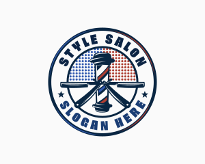 Barber Haircut Razor logo