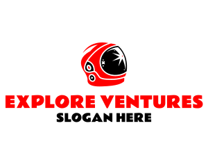 Space Astronaut Helmet logo design