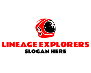 Space Astronaut Helmet logo design