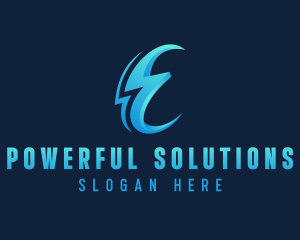 Electricity Power Bolt logo design