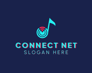 Music Note Wifi logo