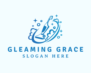 Sparkle Clean Vacuum  logo design