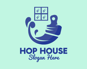 House Painting Brush  logo design