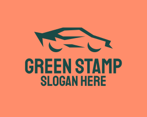 Cool Green Car logo design