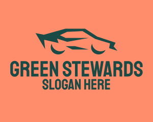 Cool Green Car logo design