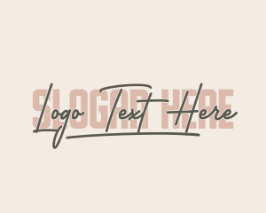 Feminine Script Business logo