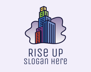 High Rise City Building  logo design