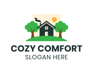 Cute Cozy House logo design