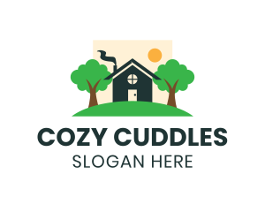 Cute Cozy House logo design