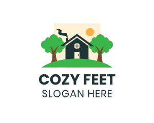 Cute Cozy House logo design