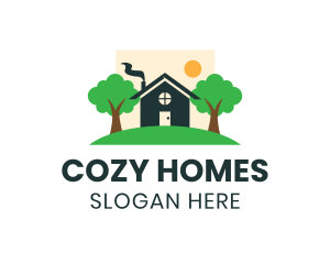 Cute Cozy House logo design