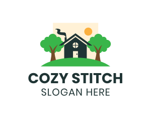 Cute Cozy House logo design