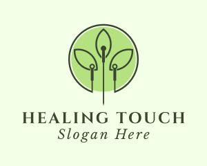 Wellness Leaf Needle logo