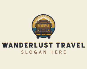 Travel Bus Vacation  logo design