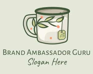 Green Herbal Tea Mug  logo design