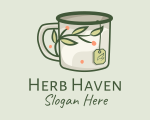 Green Herbal Tea Mug  logo
