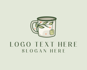 Green Herbal Tea Mug  Logo