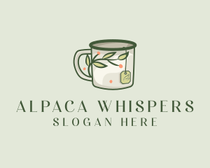 Green Herbal Tea Mug  logo design