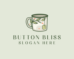 Green Herbal Tea Mug  logo design