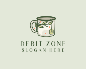 Green Herbal Tea Mug  logo design