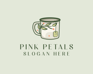 Green Herbal Tea Mug  logo design