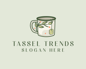 Green Herbal Tea Mug  logo design