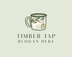 Green Herbal Tea Mug  logo design