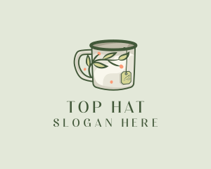 Green Herbal Tea Mug  logo design