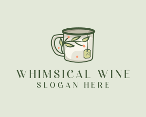 Green Herbal Tea Mug  logo design