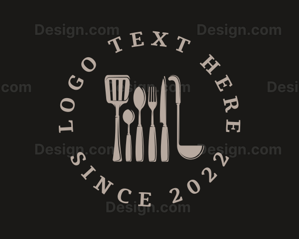 Restaurant Kitchenware Utensil Logo