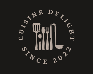 Restaurant Kitchenware Utensil logo design