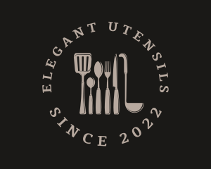 Restaurant Kitchenware Utensil logo design