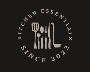 Restaurant Kitchenware Utensil logo design