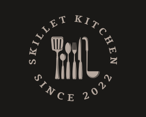 Restaurant Kitchenware Utensil logo design