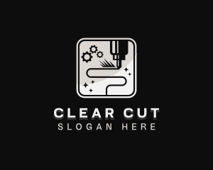 Mechanical Laser Milling logo design